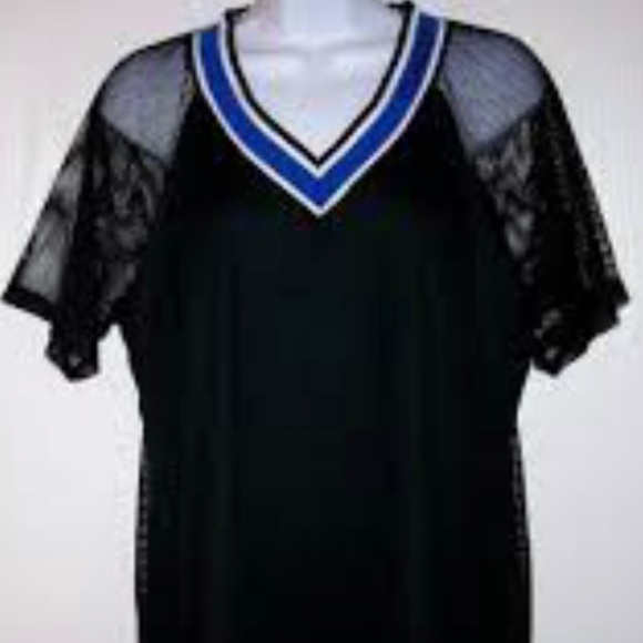 Forever 21 jersey fishnets style oversized dress - Picture 2 of 2